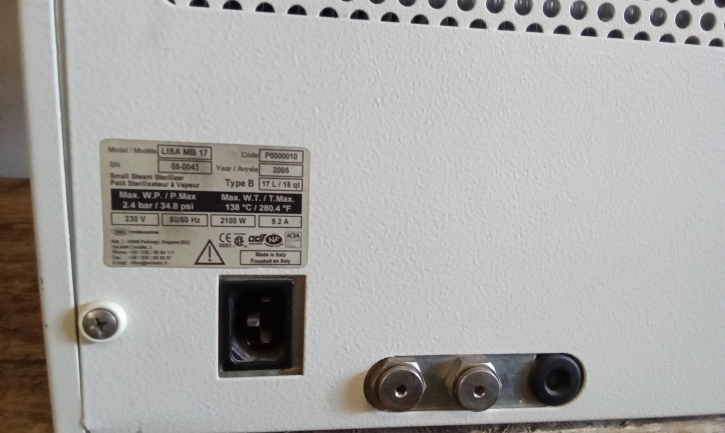 A-Dec W&H Lisa Autoclave