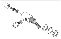 Cup Fill Toggle Valve (gray) - Dental Parts Shop