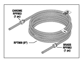 Water Hose (Braided Blue) - 60388 - Dental Parts Shop