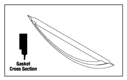 Dam Gasket 053-0508-00 (Dam Gasket only) / 002-0361-00 Door & Dam Gasket only) - Dental Parts Shop