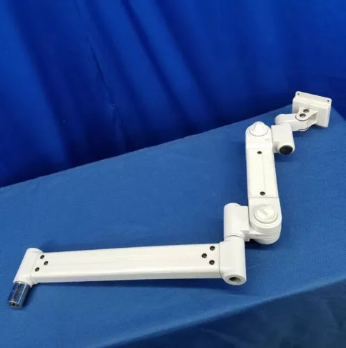 White Dental Monitor Wall Mount Standard Adjustable Arm Part No. #22-04-3 (#2) - Dental Parts Shop