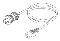 Hospital Grade Power Cord (13a @ 125vac, 1.5 Ft.) - Dental Parts Shop