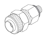Polyflo Fitting (1/4" Tube X #10-32 Male) - Dental Parts Shop