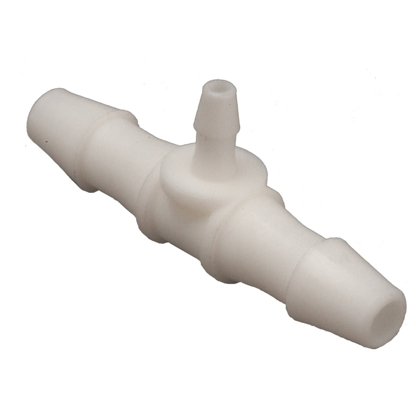 1/8” x 1/16” x 1/8” Plastic tee barb  - Dental Parts Shop