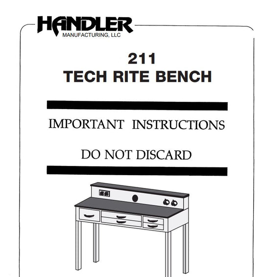 211 Tech-Rite Bench - Dental Parts Shop