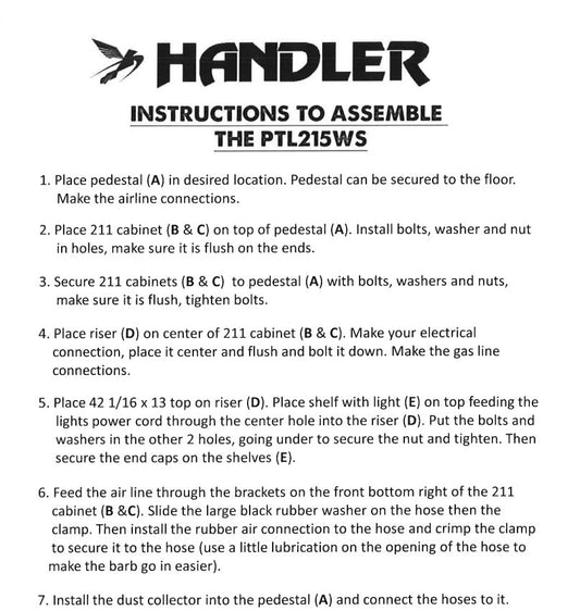 215WS Bench Pedestal - Dental Parts Shop