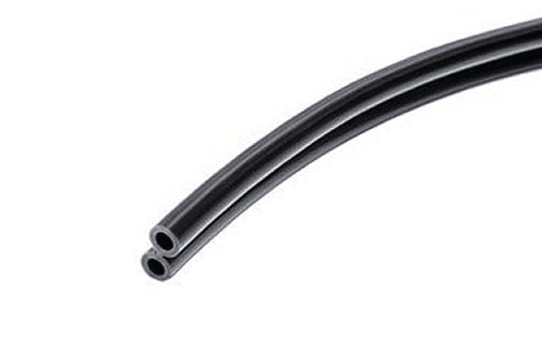 Foot Control Tubing, 2 Hole, Vinyl Gray; Box of 100ft