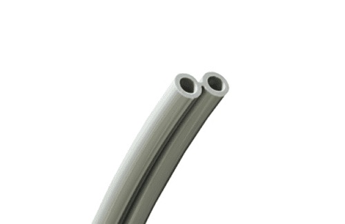 Foot Control Tubing, 2 Hole, Poly Dark Surf; Roll of 100ft