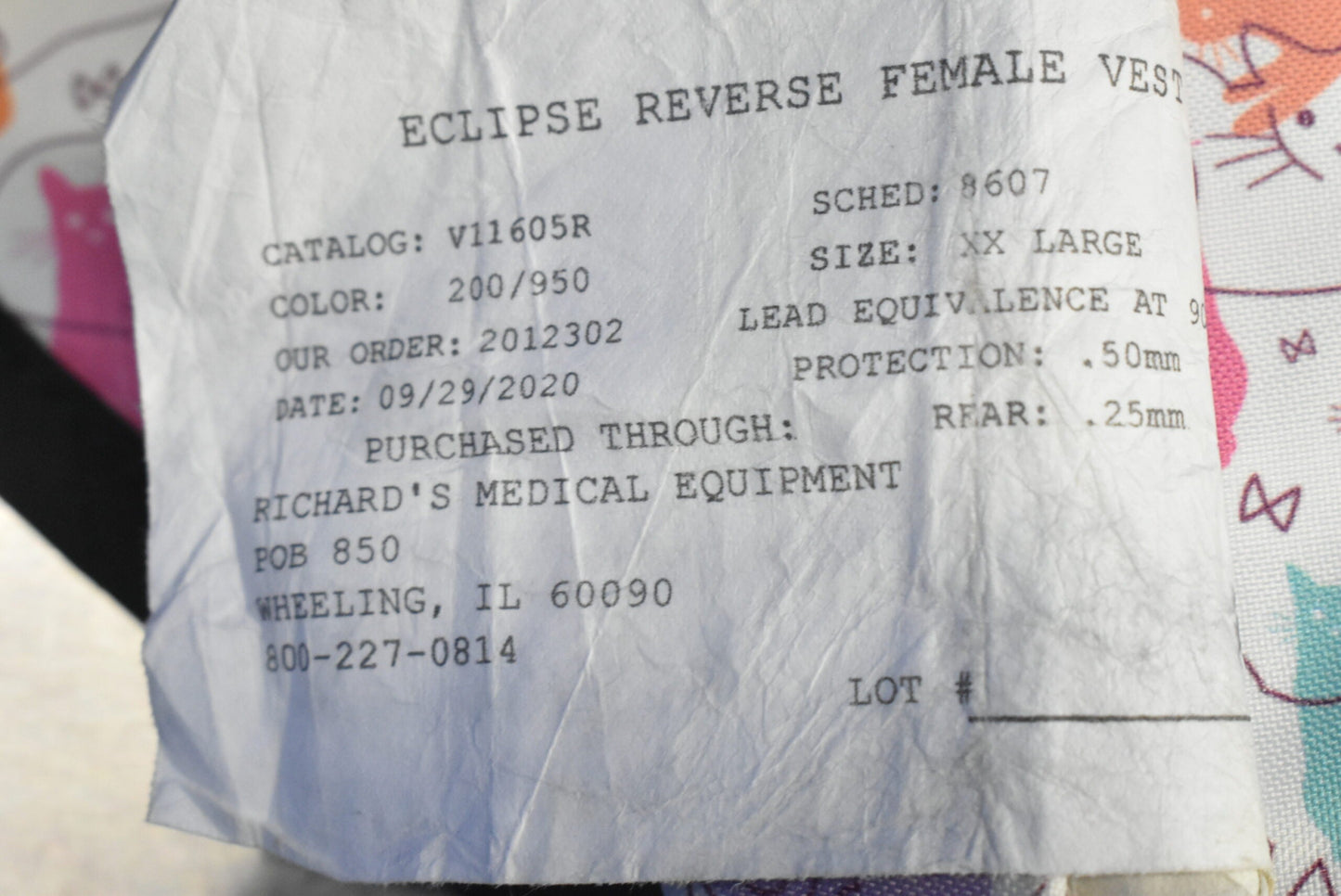Bar Ray Eclipse Reverse Female Vest .50mm - Dental Parts Shop