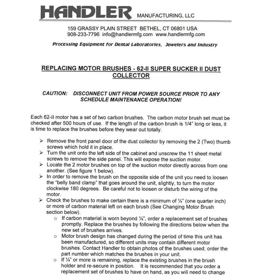 62-II Motor Brush Replacement  - Dental Parts Shop