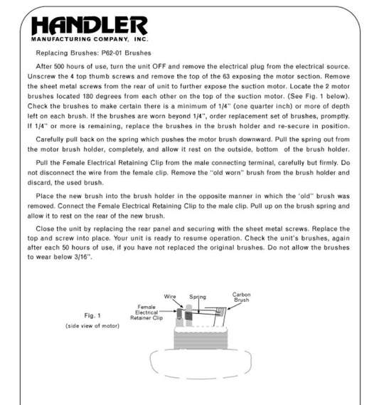 62 Brush Replacement  - Dental Parts Shop
