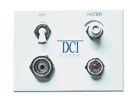 DCI Dental Air & Water Gray Auxiliary Wall Switch Quick Disconnect Q.D. Panel - Dental Parts Shop