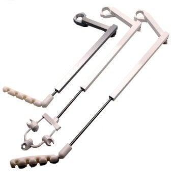 Telescoping Arm with 4 Position Holder, Gray