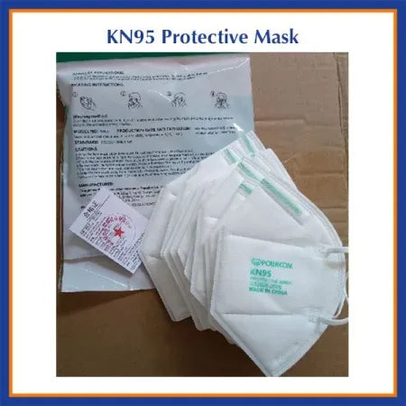 KN95 Powecom PPE Protective Face Mask 50 Pc Box - FDA ADA & CDC Approved - Dental Parts Shop