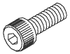 Socket Head Cap Screw; (#6-32 X 3/8 Lg) - Dental Parts Shop