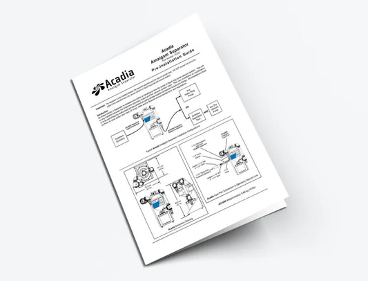 Acadia Amalgam Separator Pre-Installation Guide - Dental Parts Shop