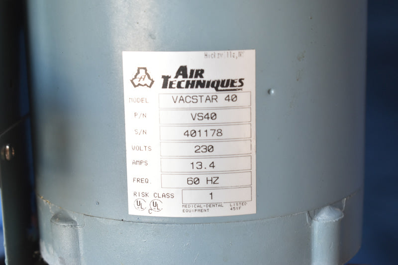 Air Technique VacStar 40 Pump Motor