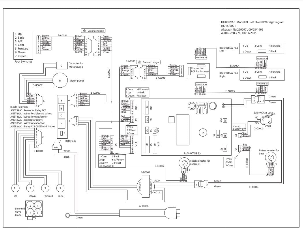 B20 X-Calibur Wiring - Dental Parts Shop