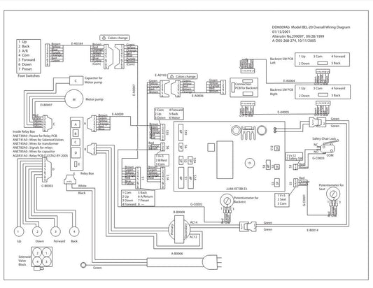 B20 X-Calibur Wiring - Dental Parts Shop