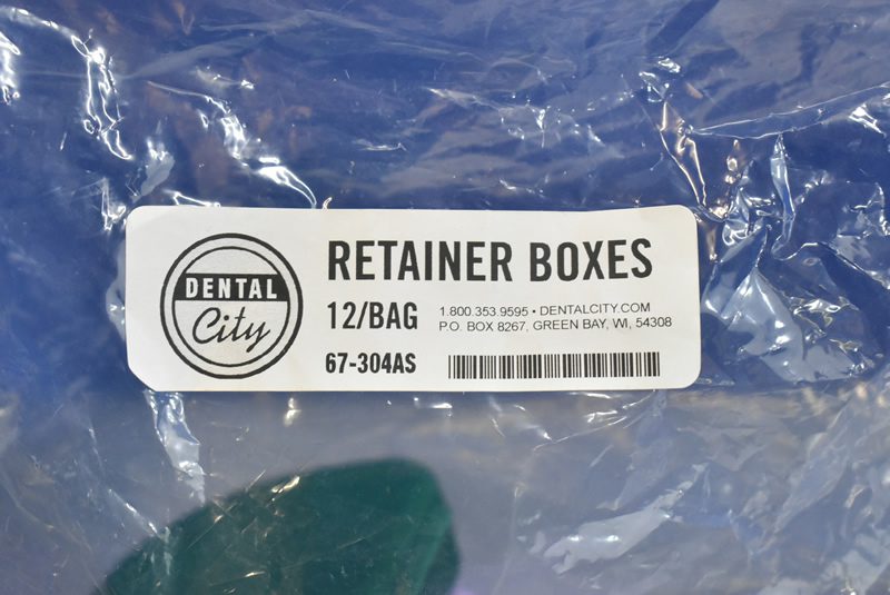 Bag of 12 Retainer Boxes – Assorted Colors - Dental Parts Shop