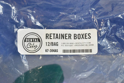 Bag of 12 Retainer Boxes – Assorted Colors - Dental Parts Shop