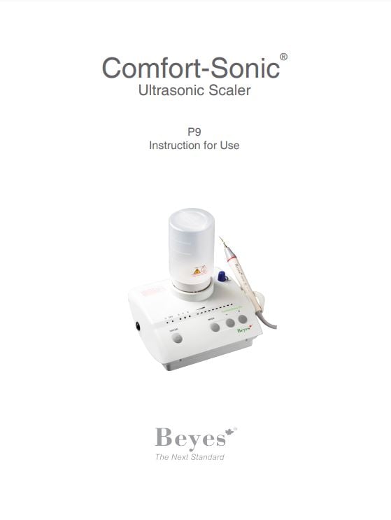 Beyes Comfort-Sonic LED Scalers P9 Instruction Manual - Dental Parts Shop