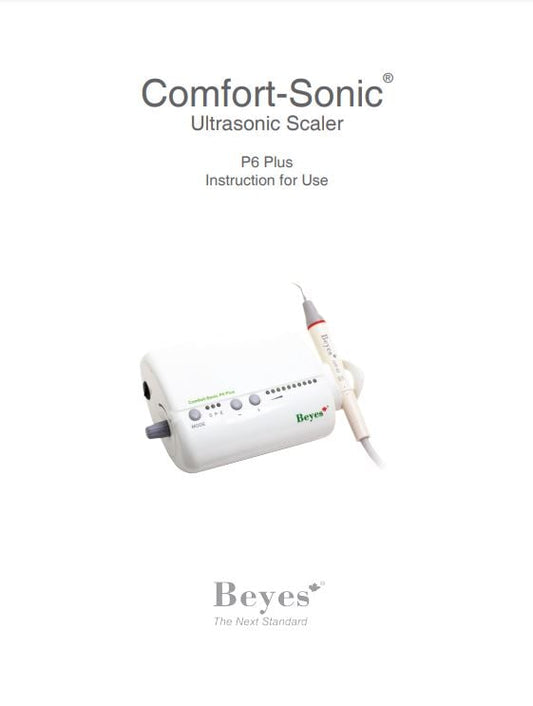 Beyes Comfort-Sonic LED Scalers P6 Plus Instructional Manual - Dental Parts Shop