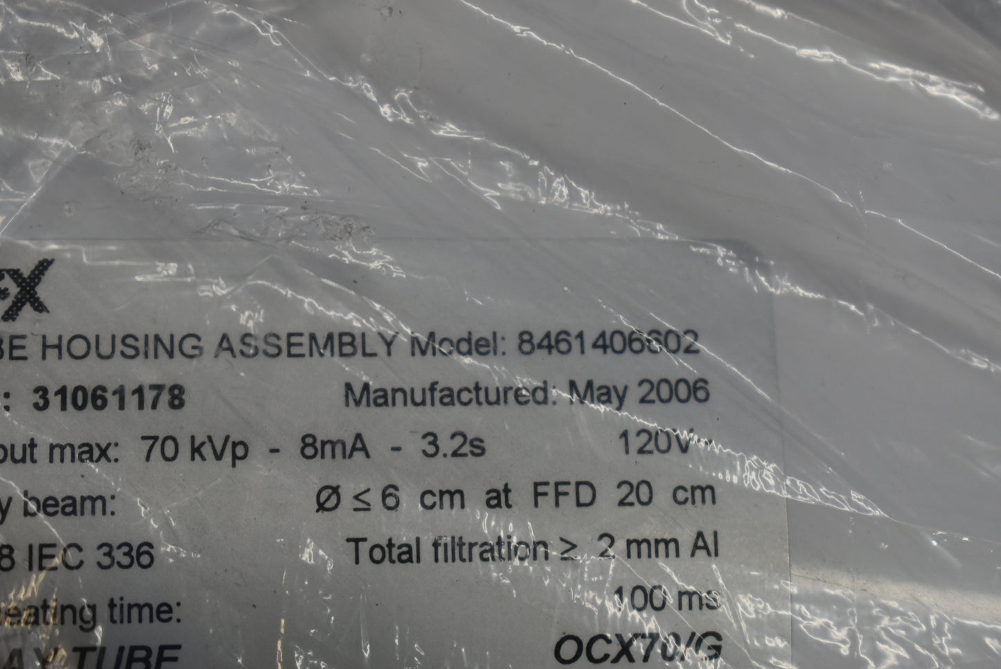 Dent-X Tube Housing Assembly - Model 8461406602 - Dental Parts Shop