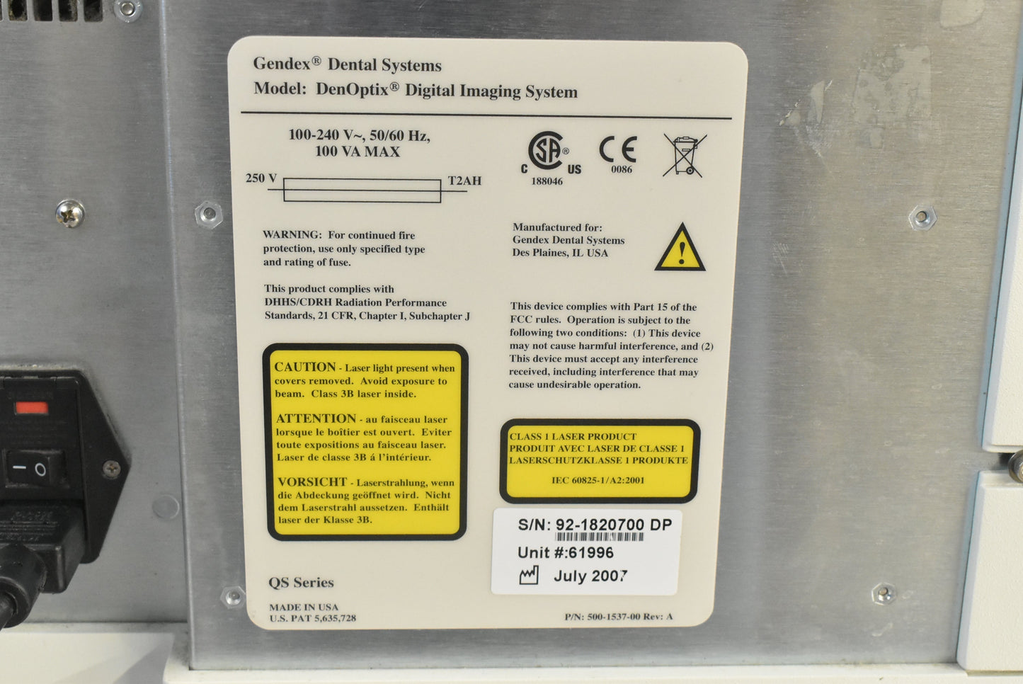 Gendex Denoptix QST Digital Imaging System - Dental Parts Shop