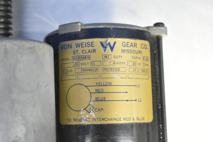 Von Weise St.Clair 1/12 HP Motor Model V02455AB76 - Dental Parts Shop