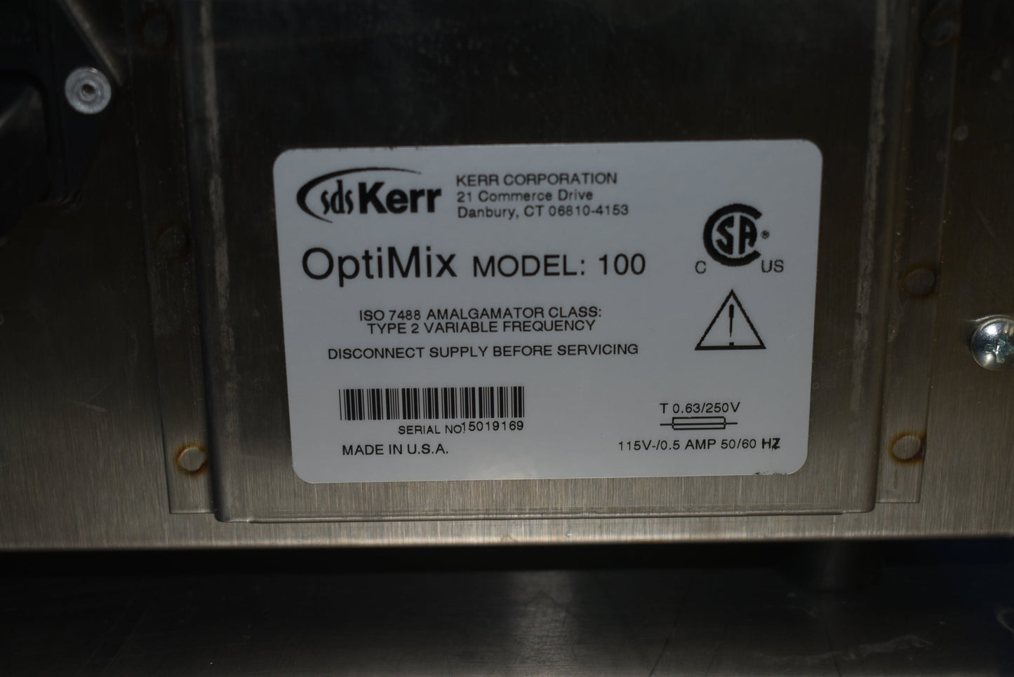 SDS Kerr Optimix Model 100 Amalgamator - Dental Parts Shop