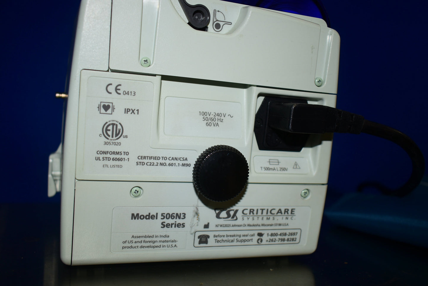 CSI Criticare 506N3 Series Comfort Cuff with Accessoreis