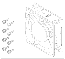 Cooling Fan (115vac) - 41060; SEA95535; 3-08-0578-10; 5451400; JA5445100; CF-115; 65995000; 2696 - Dental Parts Shop