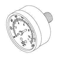 Pressure Gauge (160 Psi) - 60011; PCA70400; 77005012; 20150201; CPG-250 - Dental Parts Shop