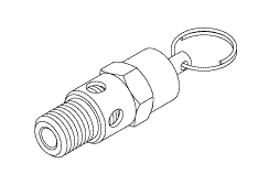 Safety Valve (125 Psi) - 60017; PVV50560; 3-08-0813-00; 77005020; POVA-100 - Dental Parts Shop