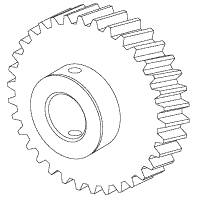 Back Motor Gear - Dental Parts Shop