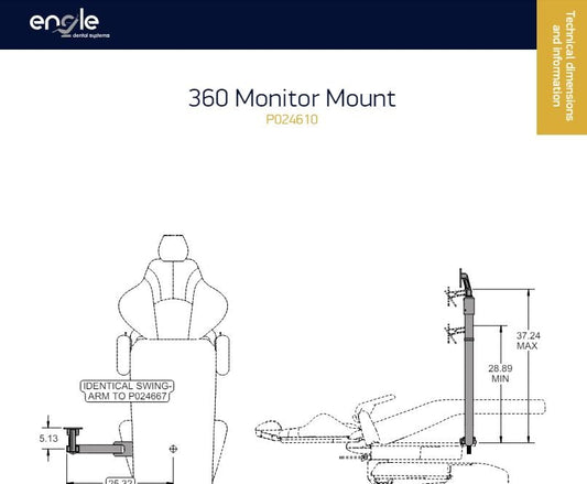 Engle 360 Monitor Mount - Dental Parts Shop