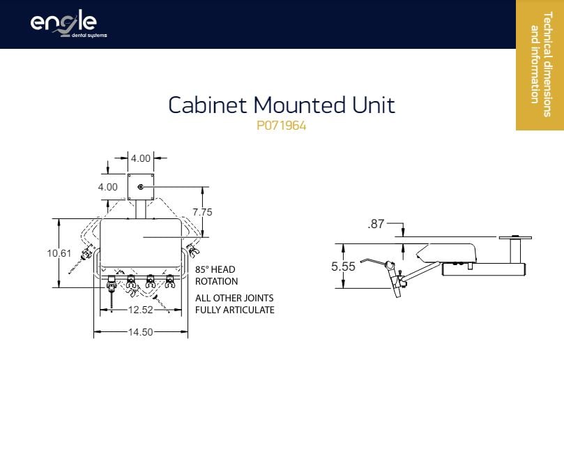 Engle Cabinet Mounted Unit - Dental Parts Shop