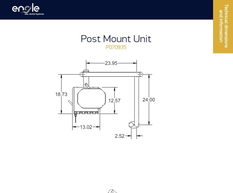 Engle Post Mount Unit - Dental Parts Shop