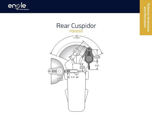 Engle Rear Cuspidor - Dental Parts Shop