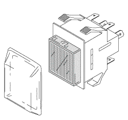 Push Button Switch (Red) - 632-0045P1 - Dental Parts Shop