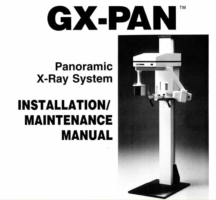 Gendex GX-Pan Installation / Maintenance Manual - Dental Parts Shop