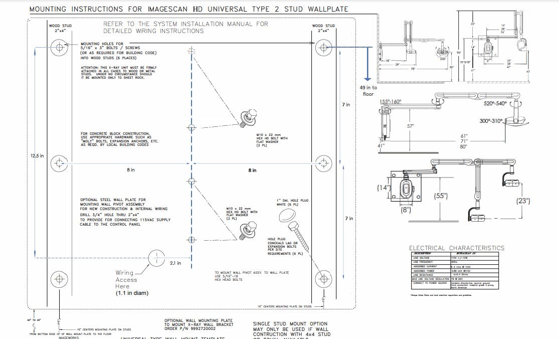 ImageScan HD Dual Stud Template - Dental Parts Shop