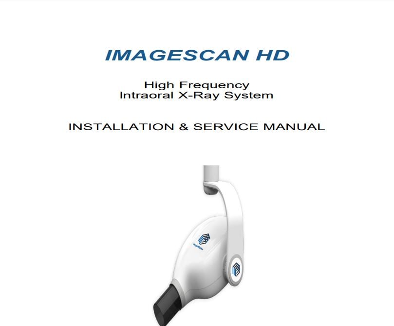 ImageScan HD Installation & Service Manual - Dental Parts Shop