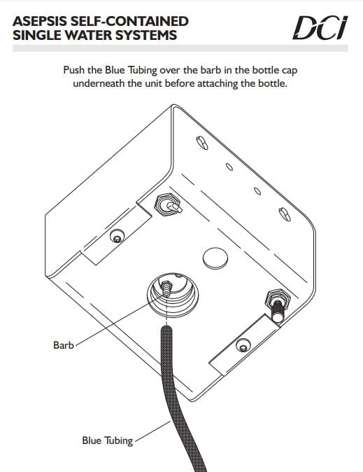 Installation Diagram Single Water Systems - Dental Parts Shop