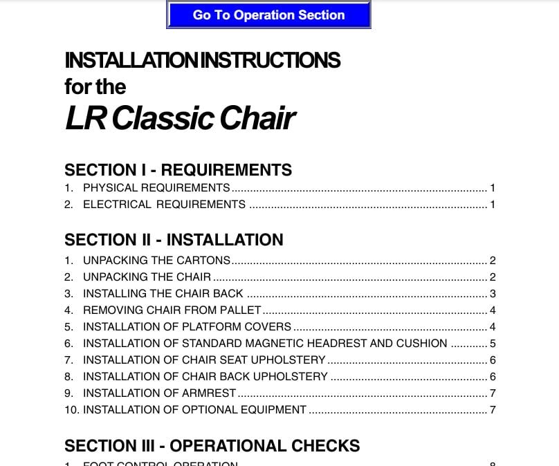 Midmark Concept LR Classic User Guide - Dental Parts Shop