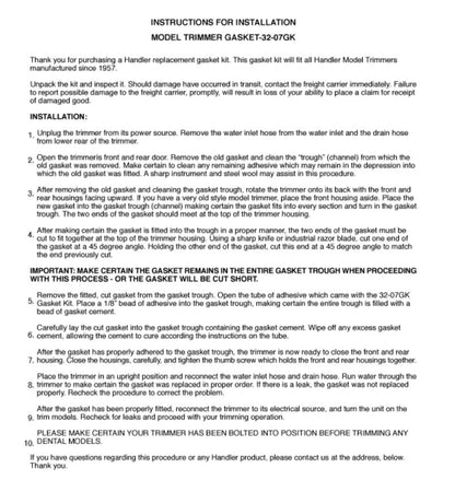 Model Trimmer 32-07GK Replacement - Dental Parts Shop