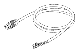 Industrial Grade Power Cord (13a @ 125vac, With Terminals, 8 Ft.) 004431 / H98159 - Dental Parts Shop