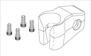 Syringe Hanger Assembly (Black) - 021813 (Assy.); 020547 (Top); 020185 (Bottom) - Dental Parts Shop