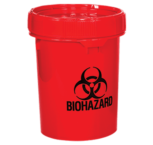 Solmetex 5 Gallon Biohazard Container PWS-BH-5